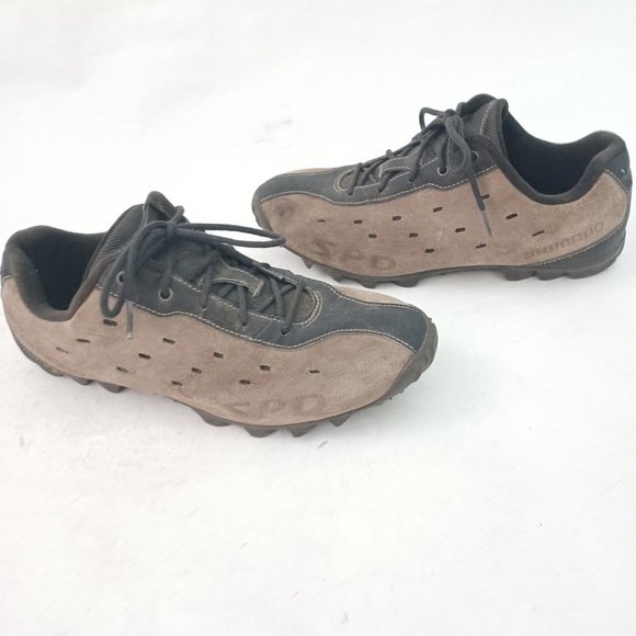 🚵 Shimano SPD MT22 Suede Clip-in Mountain Biking Shoes Size 43/ US 8.9 🚵 - Picture 4 of 14
